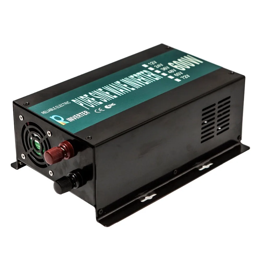 600Watt Pure Sine Wave Power Inverter 12V to 220V Solar Generator Inverter DC to AC Converter Transformers 24V to 110V 120V 240V