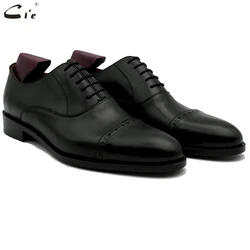 cie men dress shoes leather black mens wedding men office shoe genuine calf leather outsole formal office leather handmade No.10