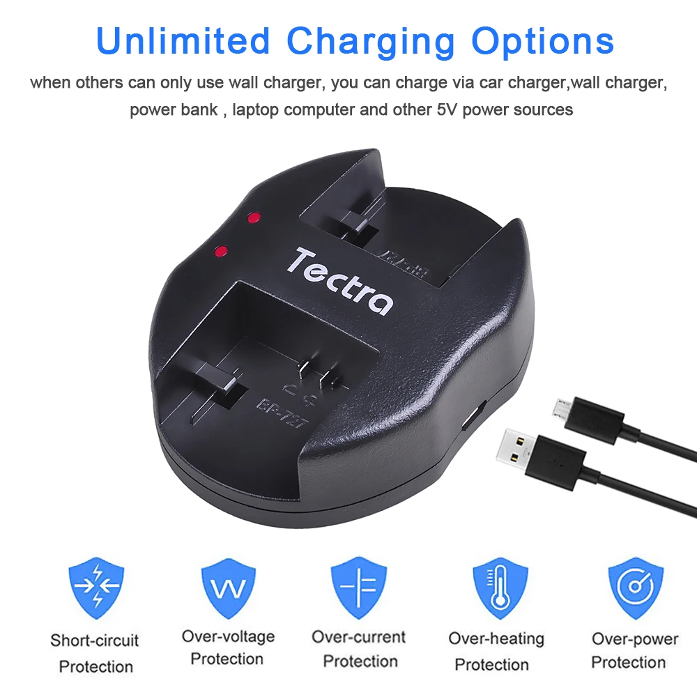 2685 mAh 2 pcs BP-727 BP727 Decodificado Bateria + USB Dual Carregador para Canon VIXIA HF M50 M500 M52 R300 r32 R40 R42 R400 R50 R52 Bateria