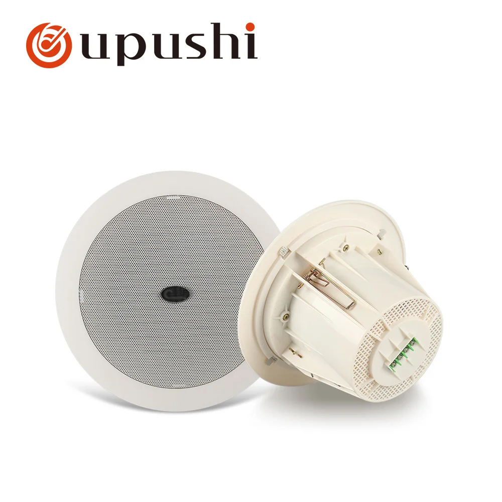 

Oupushi in ceiling surround speakers 3W small in wall ceiling speakers public address system pa amp home background music system