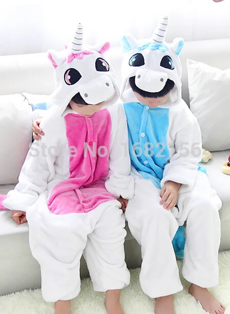 Children Animal Onesie Unicorn Pajamas Halloween Cosplay Costume Girls Boys Pijama Infantil Menino