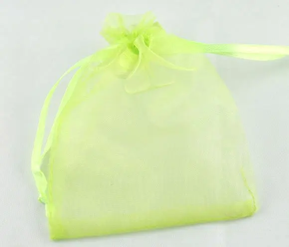 

Free shiipng!!!!500pcs/lot Light Green Organza Wedding Gift Bags&Pouches 9x7cm