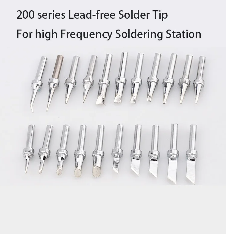 ตะกั่วเหล็กเคล็ดลับ200 Series คงที่อุณหภูมิหัวเชื่อมสำหรับ203H 90-120W ความถี่ Soldering Station