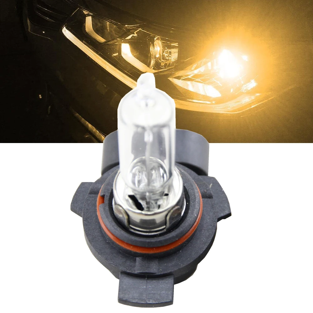 

1x Canbus 9012 HIR2 Halogen Light Bulbs 55W 4300K Yellow Car Interior Headlight Bulb 9012 HIR2 PX22d Replacement Halogen bulbs