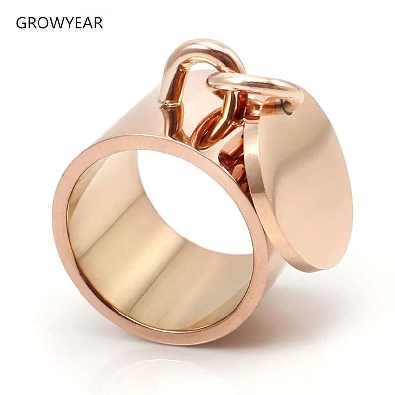 Women's Stainless Steel Ring 4 Color Rose Gold IP Plating Food Grade Material Safe Cool Trend Punk Gift Jewelry Can be Customize