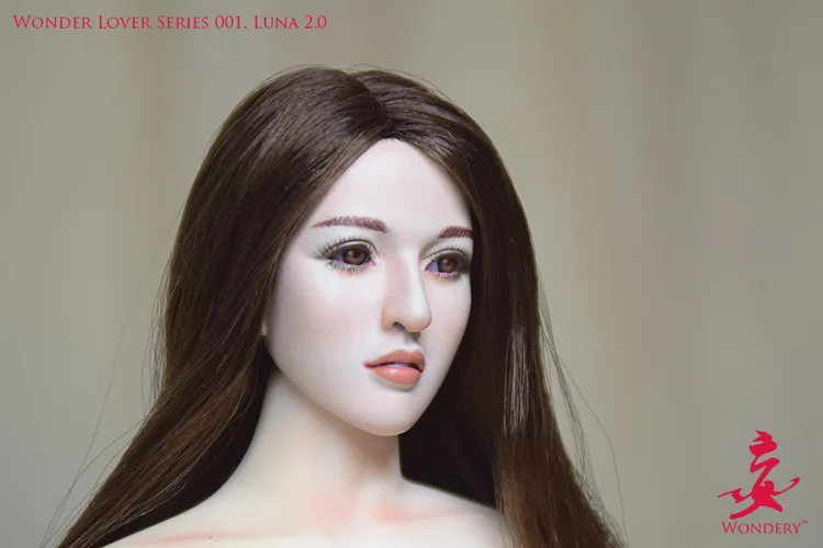 1/6 scale Action figure doll Accessory Asian beauty Luna head sculpt female head shape Movable eyes,Not included body,clothes