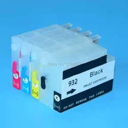 For HP932XL HP933XL Refillable Ink Cartridge With ARC For HP Officejet 7610 7612 7110 7510 7512 6600 6700 6100 932 933 Printers