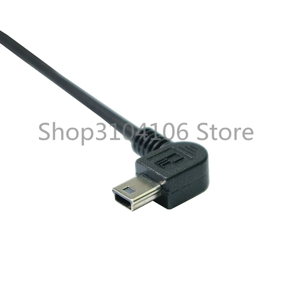 Ferr Shipping 100cm Right Angled 90 degree USB 2.0 Mini Male to A Type Male Stretch Data Cable for SSD &