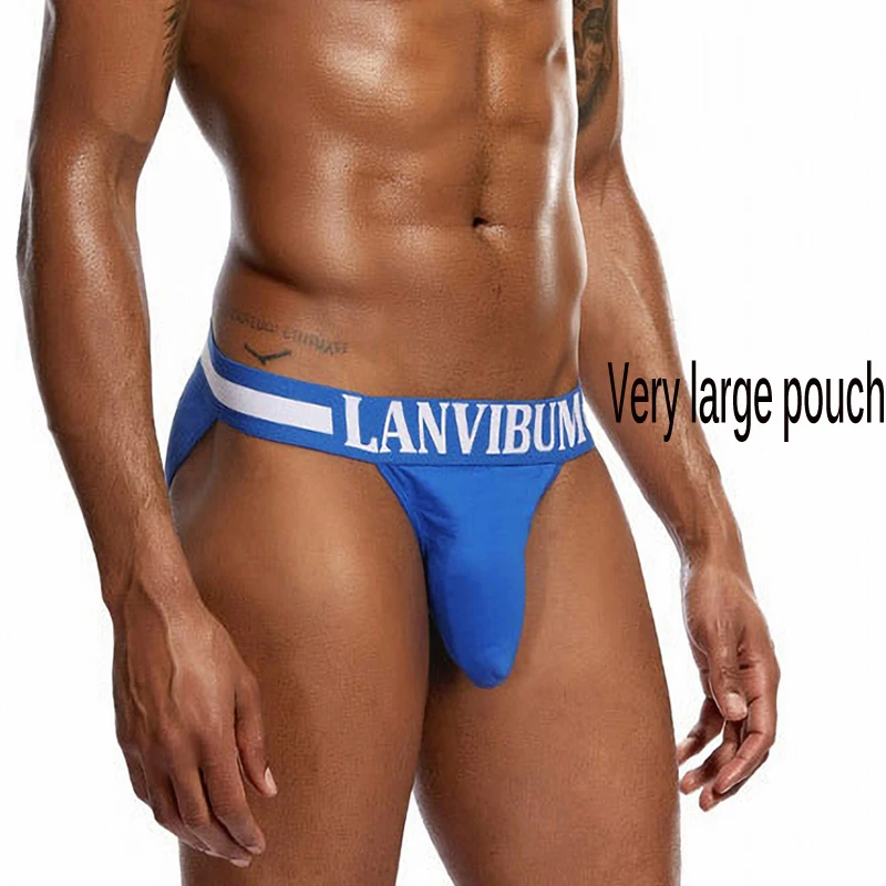 Large scrotal pouch high hip briefs Pure cotton men\'s underwear men\'s underwear wholesale ropa interior hombre