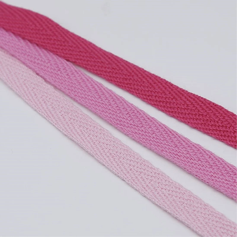 2cm Wide 50 Yards/lot 21 Yarns Pure Cotton Edge-Wrapping Strips For Sewing Herringbone Webbing One Lot One Color