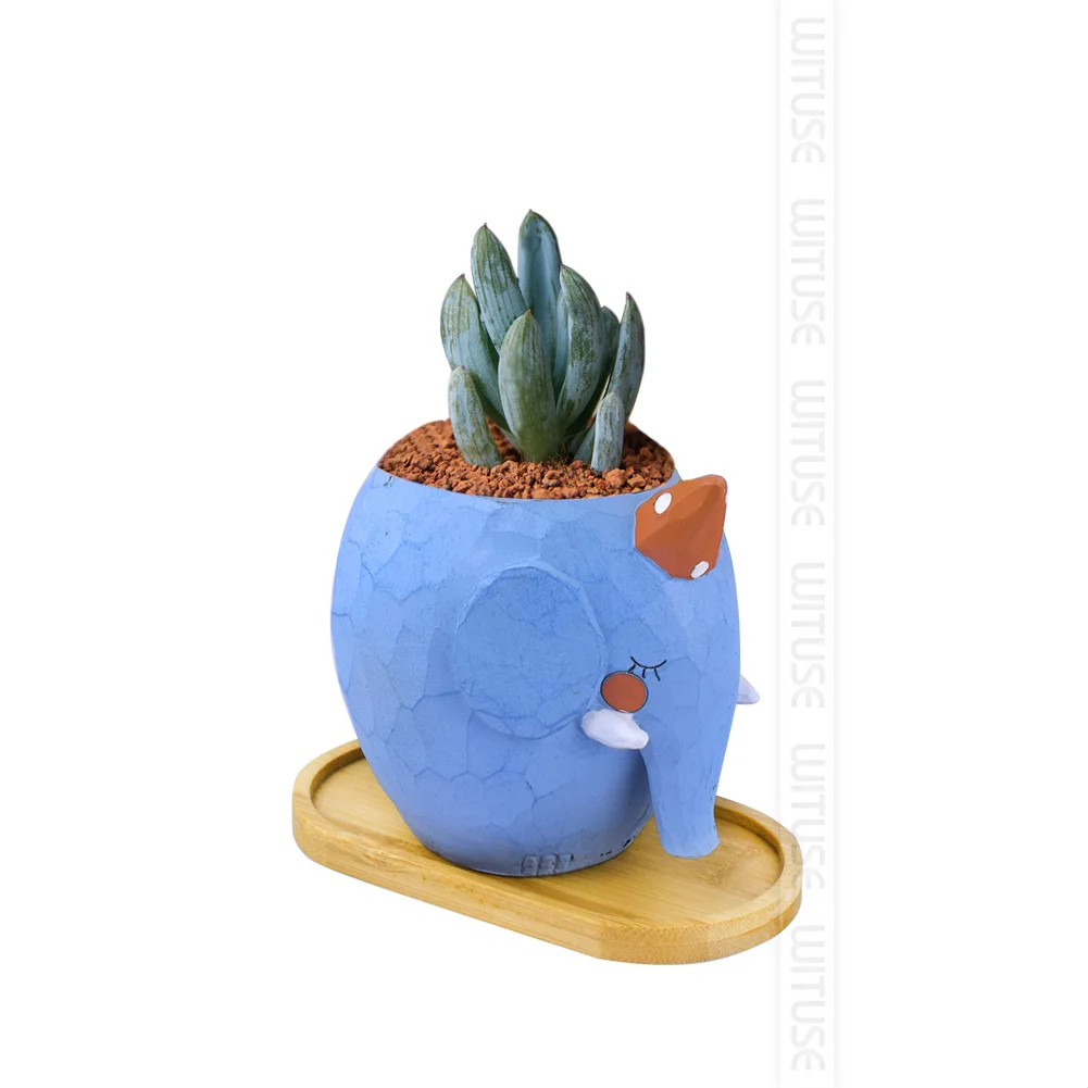 Flower Pots Nursery Planter Bamboo Tray Anti-Fade 14 Style Round Square Minimalism Gardening Supply Wood Rural Holder Home Decor