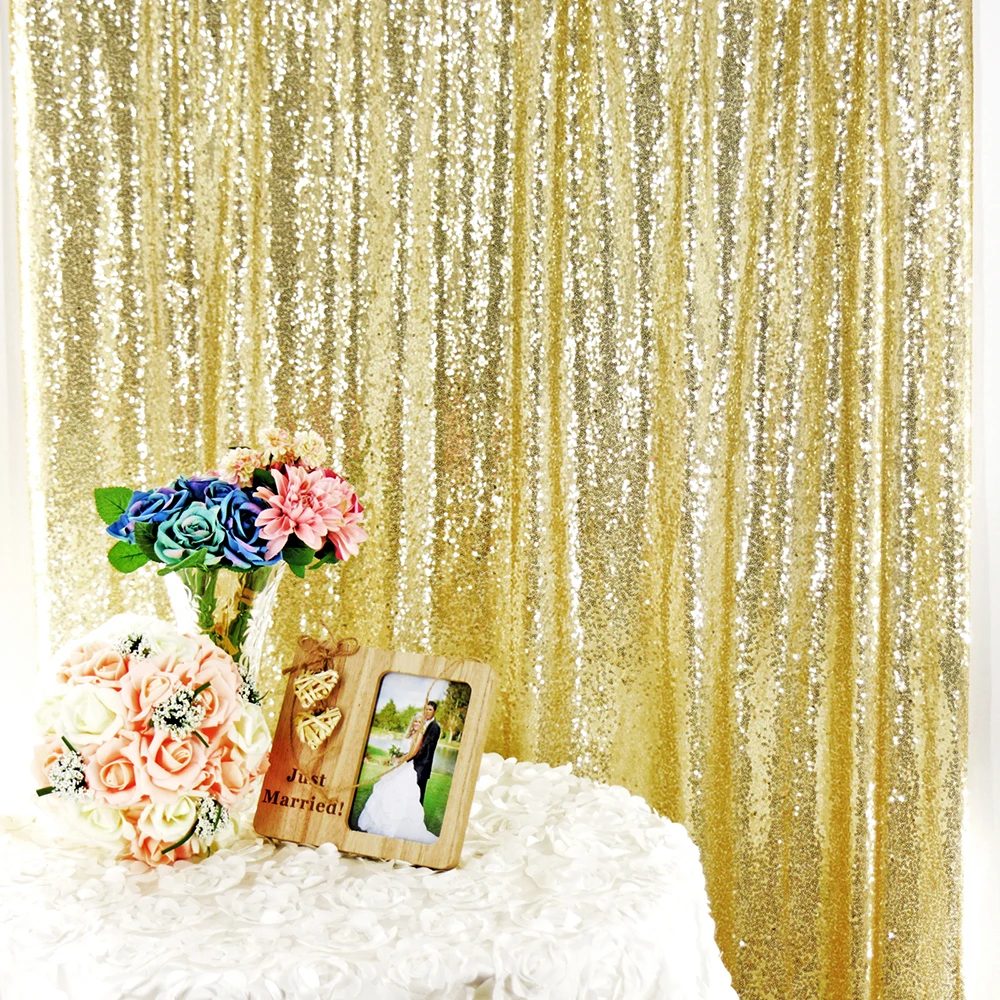 Shiny Sparkling Shimmer Sequin Backdrop Restaurant Curtain Background Wedding Christmas Photography Studio Home Party Decor