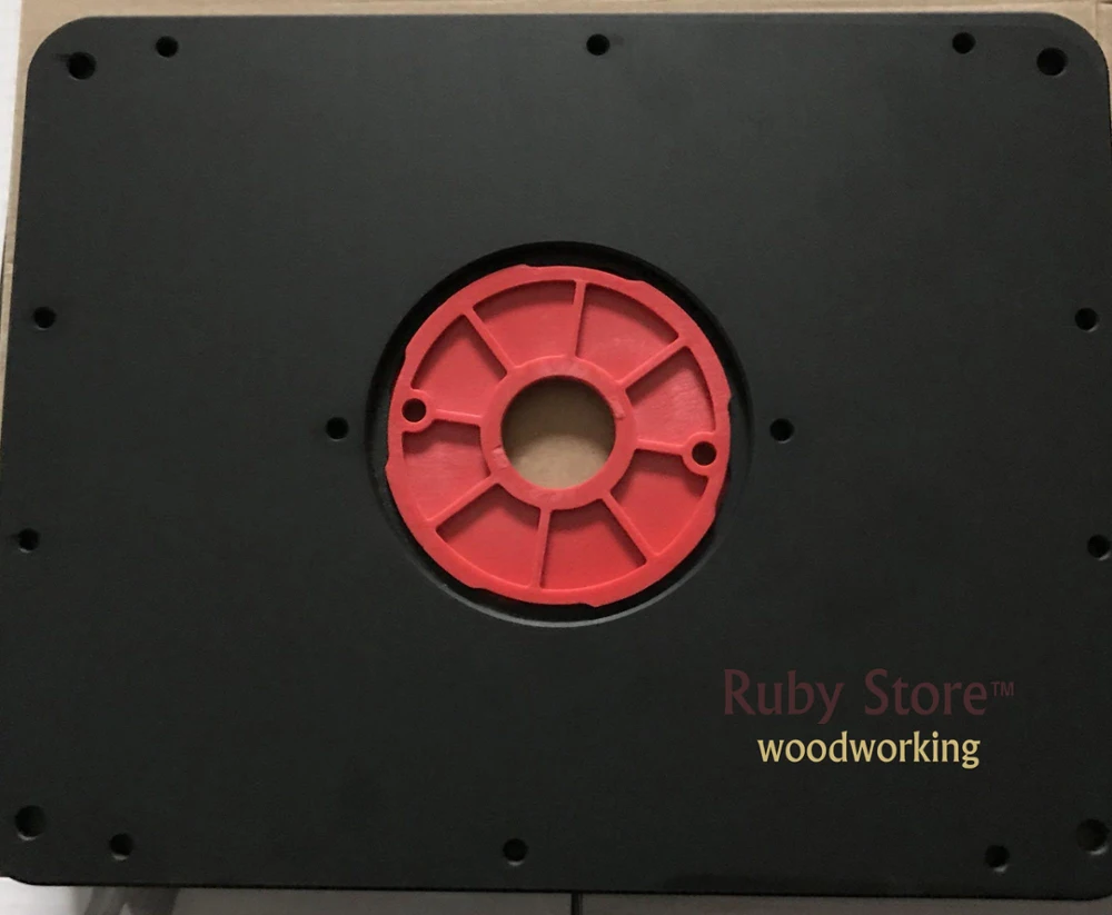 Strong Aluminium Router Insert Plate Plus 6PCS Additional Insert Rings