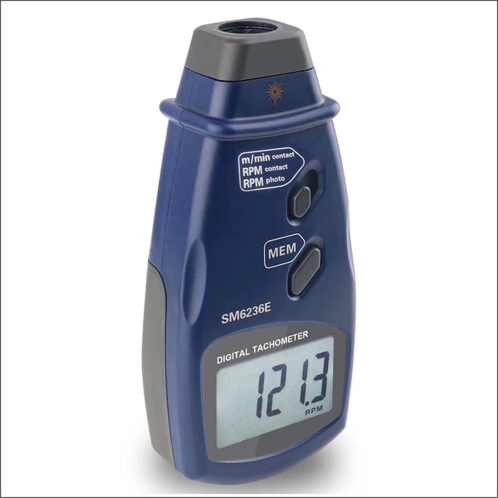 RZ Tachometer Auto Electronic Digital Laser Tachometer RPM Meter Speedometer Non Contact Tachometer Sensor Tester SM6236E