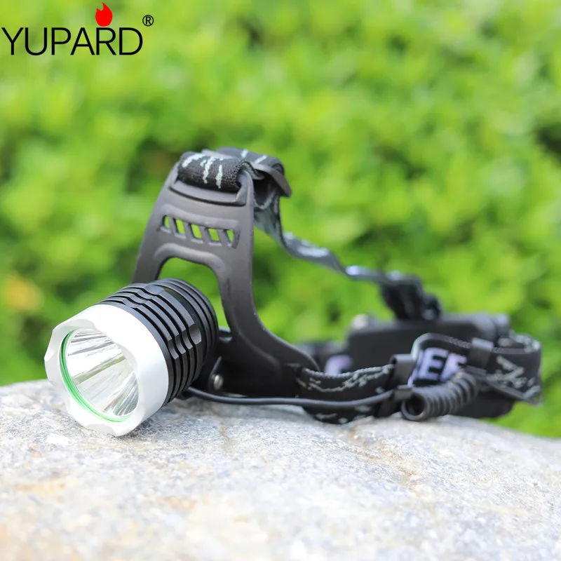 

YUPARD XML-L2 led Aluminum alloy Headlamp Head Torch Lamp light Flashlight 3 Mode black super T6 yellow light camp fishing