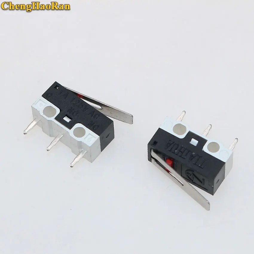 ChengHaoRan 1pcs Limit Switch Push Button Switch 1A 125V AC Mouse Switch 3Pins Micro Switch