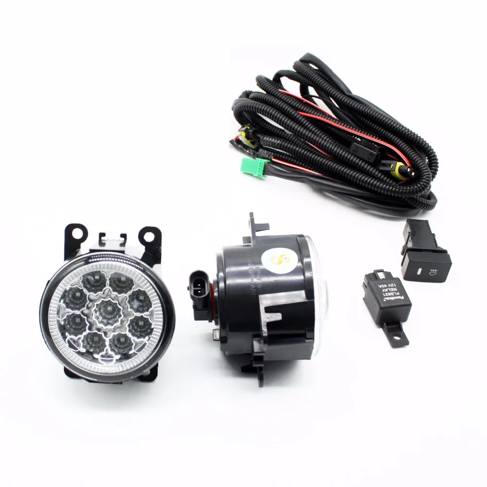 H11 Wiring Harness Sockets Wire Connector Switch + 2 Fog Lights DRL Front Bumper LED Lamp Blue For HOLDEN COMMODORE Saloon (VZ)