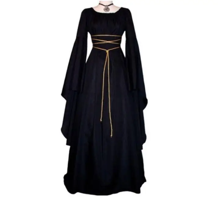 Costumes d'halloween pour femmes adultes, robe de soirée longue, Cosplay, uniformes de vacances