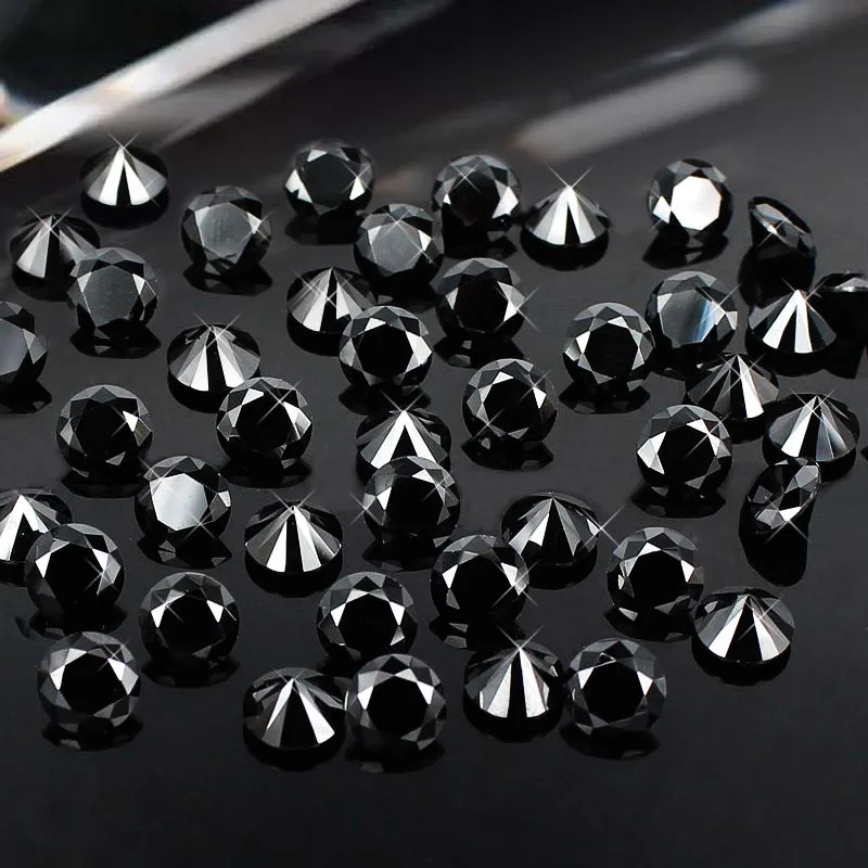 

50pcs 8mm Cubic Zirconia Rhinestones Many Colors Crystal Material Brilliant Cuts Round Shape Stones For Jewelry Making Supplies