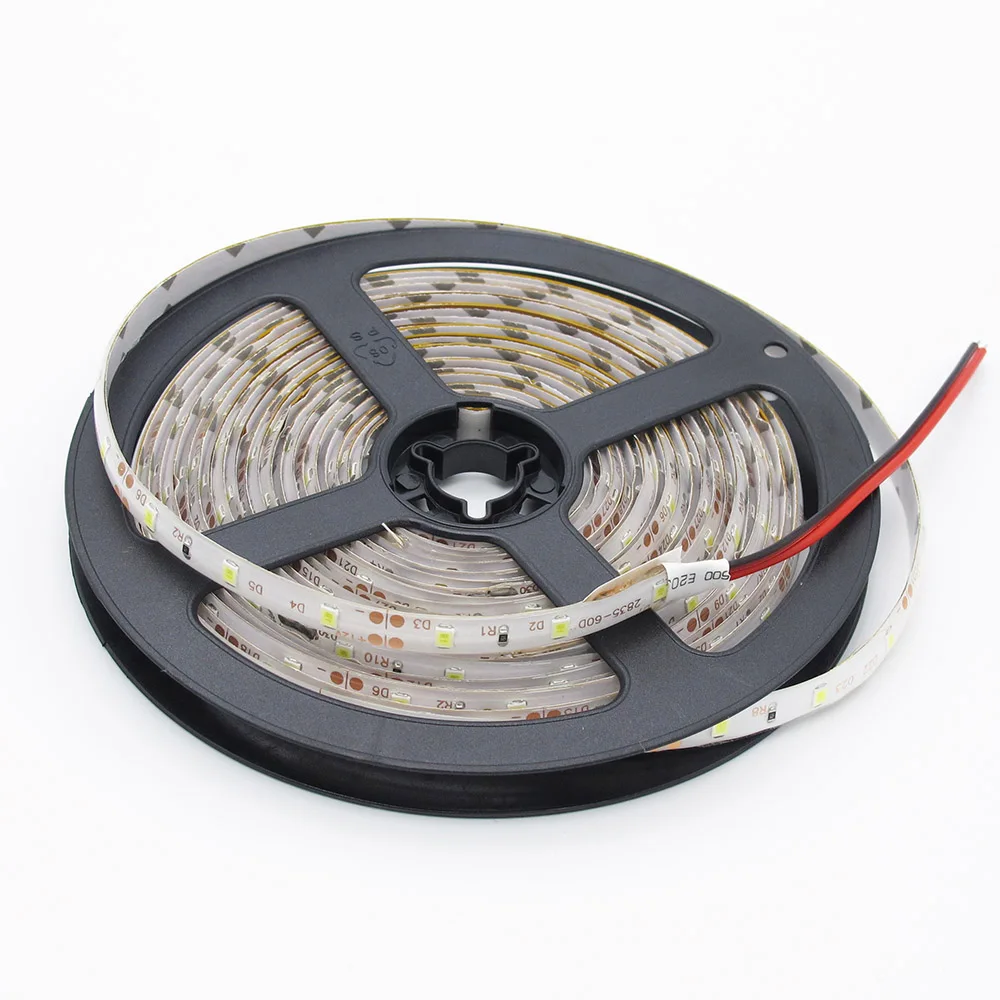 New 5meter/pack LED Strip Light Garland Gaskets 5m SMD 2835 Flexible DC 12V Diode Tape Wire Christmas Lamp 300LEDs