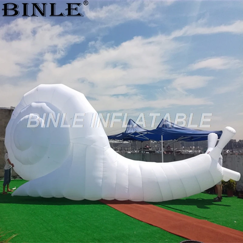 Advertising Event decoration giant inflatable animal large white inflatable snail for sale