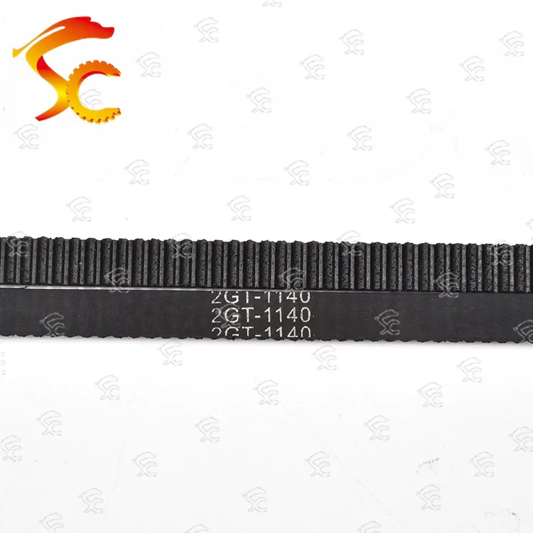 

10pcs 2GT-1140-6/9mm belt closed loop rubber 2GT-1140-6/9mm timing belt Teeth 570 Length 1140mm width 9/6mm for 3D printer