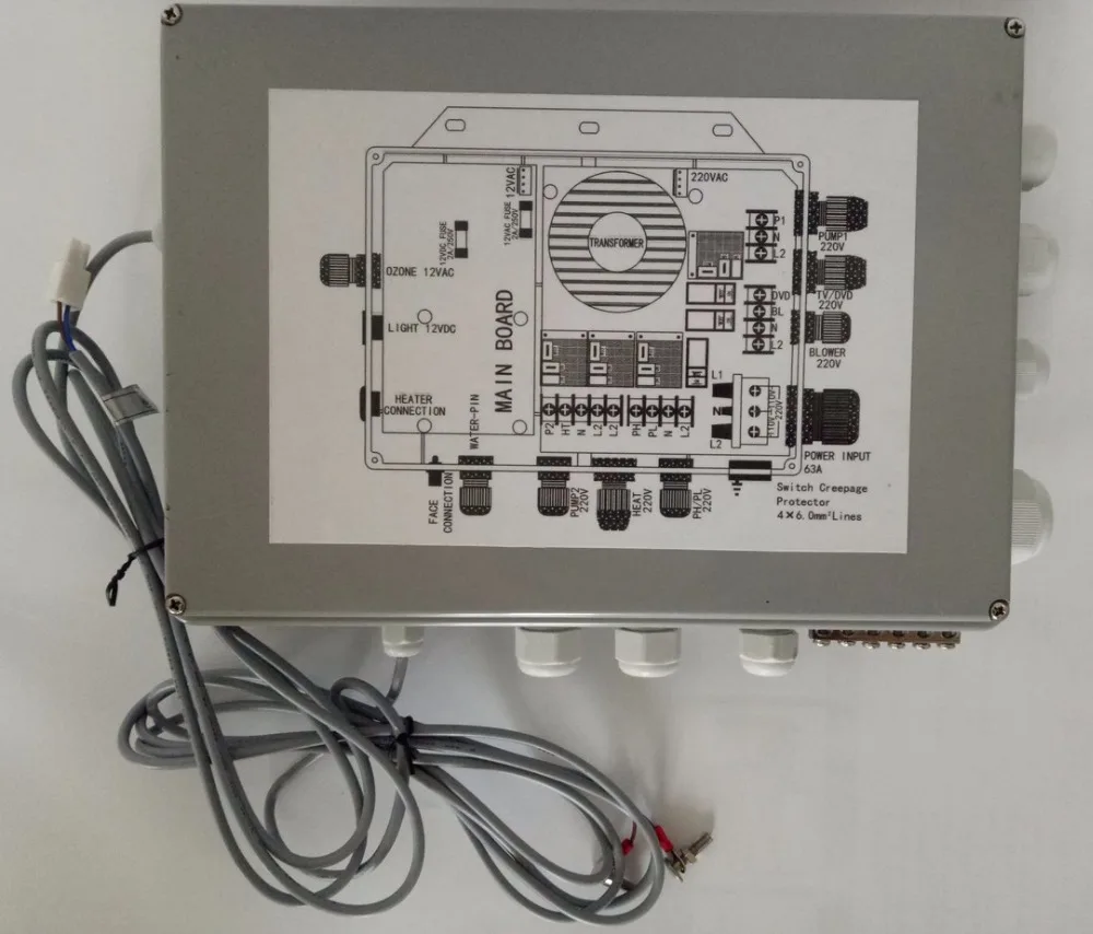 hot tub spa controller Box pack replacement fit 2 pump+ ET-H3000 +12VDC light Energy Saver Spa Equipment lagunabay