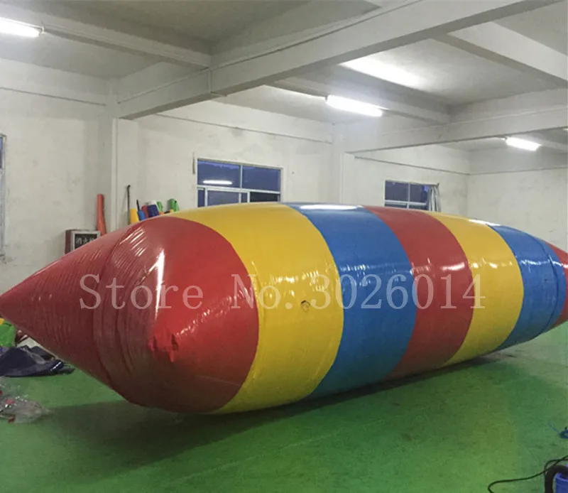 Free Shipping Inflatable Jumping Blob 11x3m 0.9mm PVC Material Inflatable Water Catapult Water Pillow Bouncing Bag Free a Pump