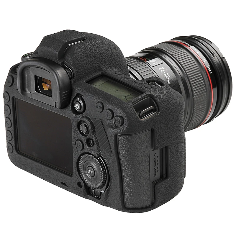 ซิลิโคนป้องกันกระเป๋ากล้องสําหรับ Canon EOS 5D Mark IV น้ําหนักเบากล้องสําหรับ 5D4 สีแดง/สีดํา/Camouflage