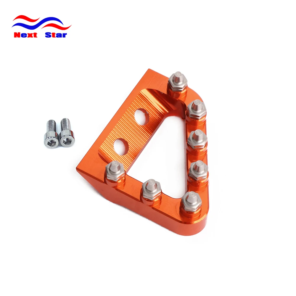 CNC Rear Brake Pedal Step Plate Tip For KTM SX SXF EXCF XCF EXC XCW EXCF 125 150 250 350 450 500 2017 2018 Motocross Enduro Bike