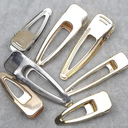 10Pcs Big Hairclips Fashion Rhodium Gold Color Korean Hairpin Hair Clip Base for Diy Jewelry Making Hair Jewelry