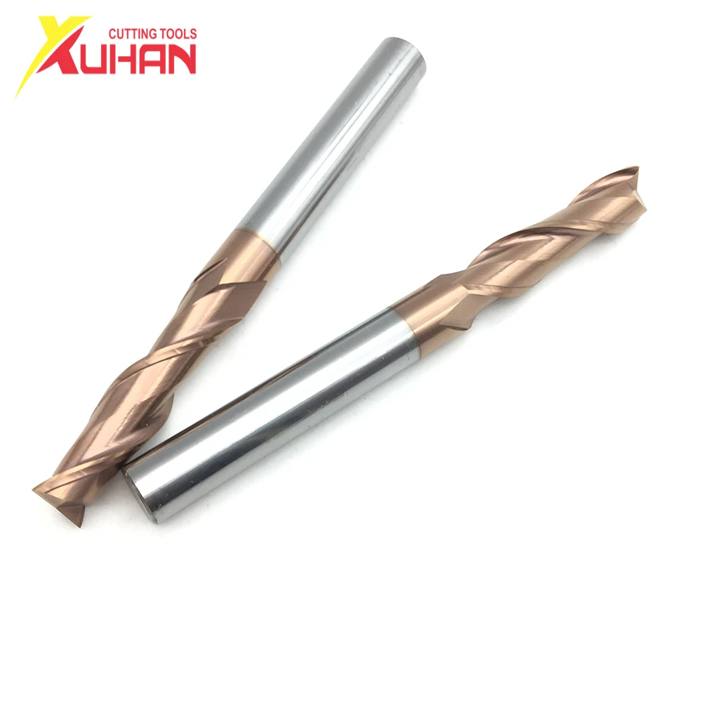 2Flutes HRC55 End mill 12*12D*100L 1PCS 5PCS 10PCS Tungsten Steel Soild Carbide Endmills cutting tool CNC maching milling cutter