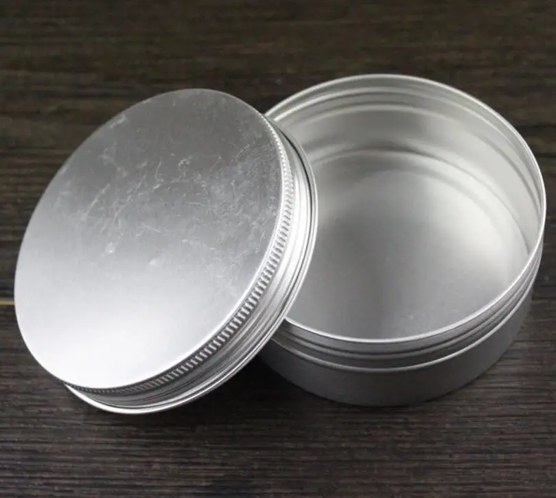 60g Empty metal aluminum jar for cream powder gel, 2 oz cosmetic bottles, 60ml aluminum container LX1320