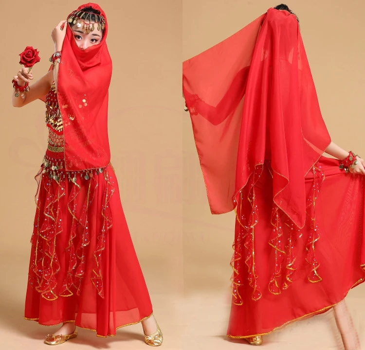 5 pçs criança conjunto de dança do ventre menina trajes de dança do ventre crianças dança do ventre meninas bollywood indiano desempenho dança wear roupas