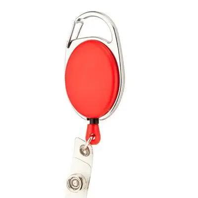 200 pcs Retractable Pull Key Ring Chain Reel ID Lanyard Name Tag Card Badge Holder Reel Recoil Belt Key Ring Clip