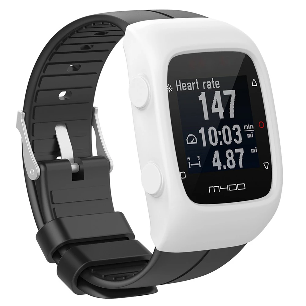 Caso protetor para polar m400 m430 esportes assista capa caso silicone macio para polar m400 & m430 escudo