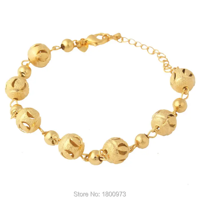 Adixyn Round allah beads bracelet men18k Gold Color fashion jewelry women Wholesale