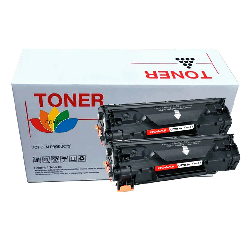 

COAAP 83A CF283A CF283 A CF 283A (2-Pack Black) Toner Cartridge Compatible for HP LaserJet Pro MFP M127fn/M12fw/125NW