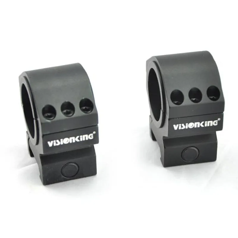 Visionking antiurto 25.4mm 30mm cannocchiale da puntamento anello di montaggio in alluminio 21mm guida mirino ottico per. 223 .308 .50 Cal Tube Rail