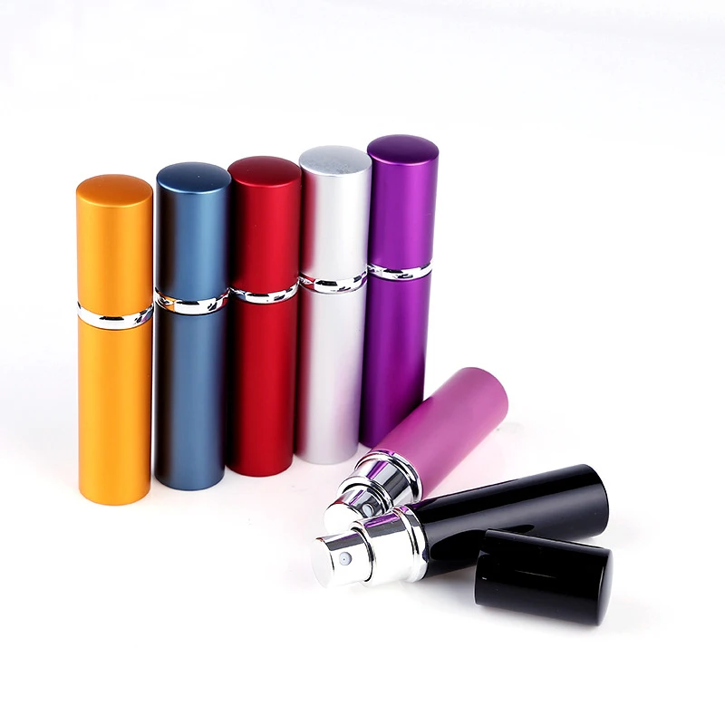 

Wholesale Price 5ml Mini Spray Perfume Bottle Travel Refillable Empty Cosmetic Container Aluminum Perfume Bottle Atomizer