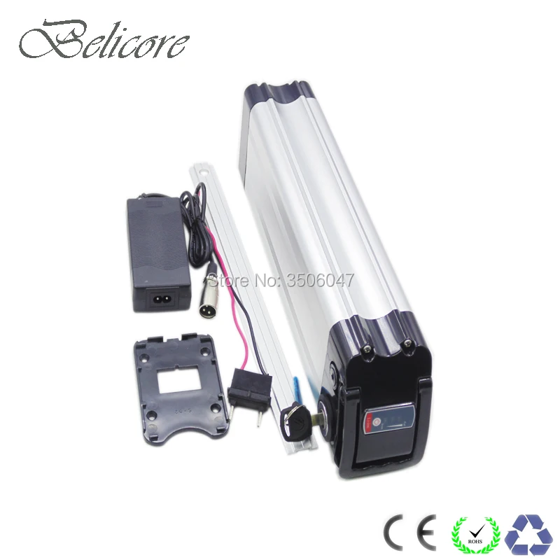 ready to ship ebike battery li-ion 36v 37v 10ah silver fish electric bike battery for xh370-10j