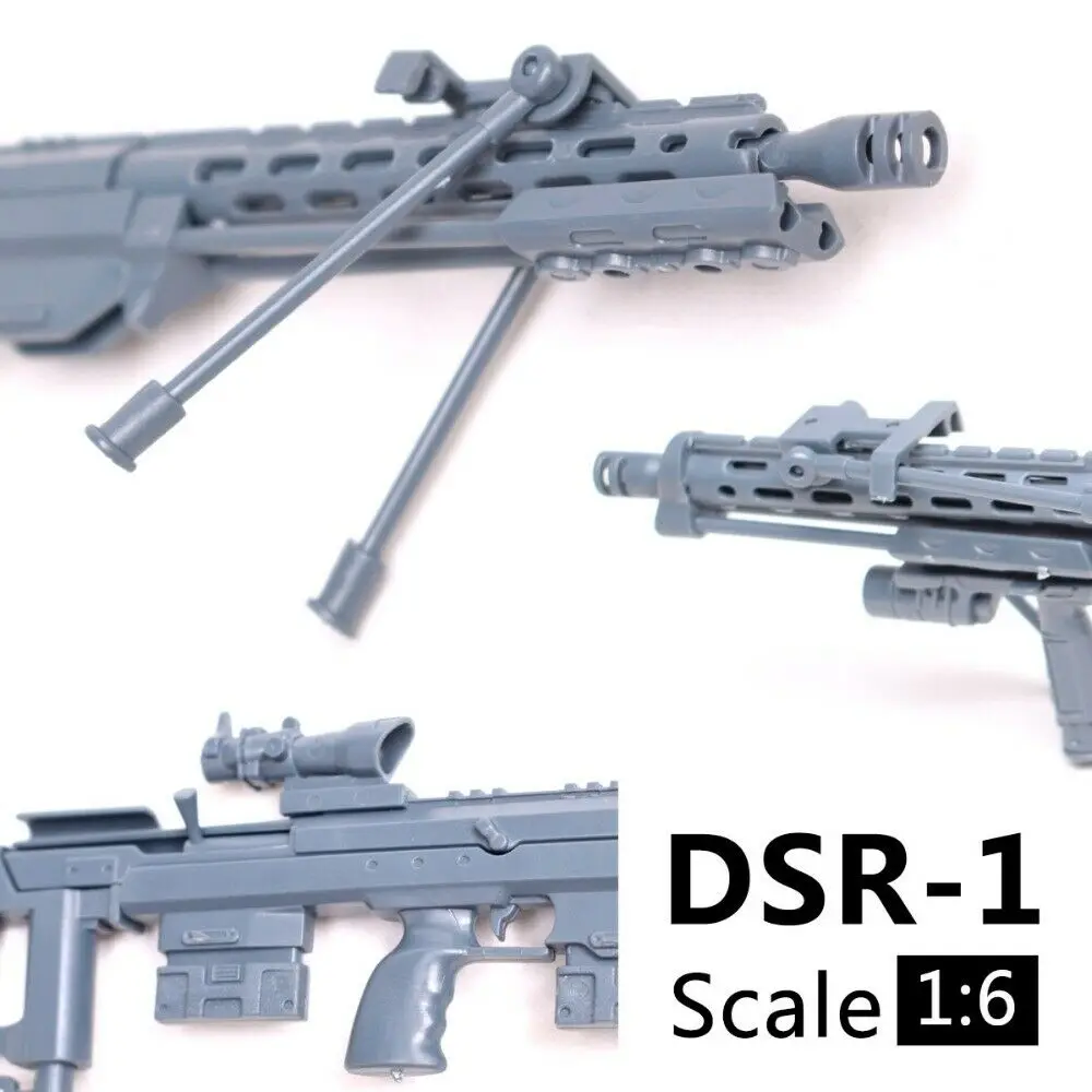 1/6 Maßstab DSR1 Gewehrmodell Bausatz Puzzle Bausteine Gewehr Soldat Gewehr für Actionfiguren – Detail 22