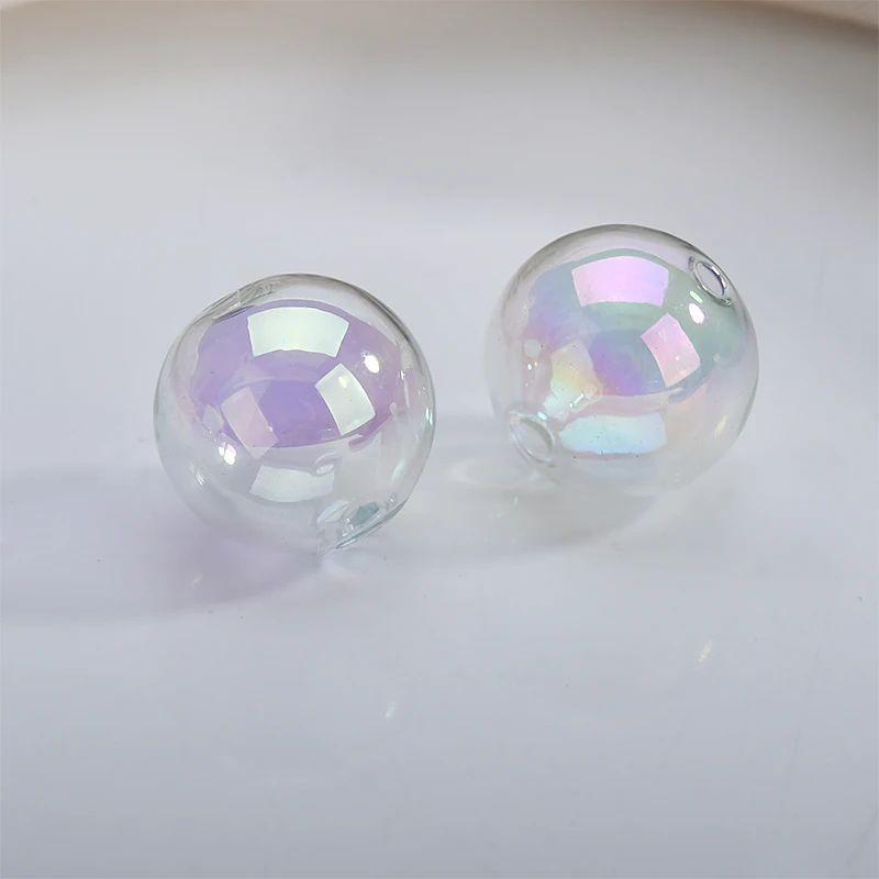 New arrived 20pcs/lot geoemtry rounds shape colorful glass transparent balls diy jewelry earring/garment pendant accessory