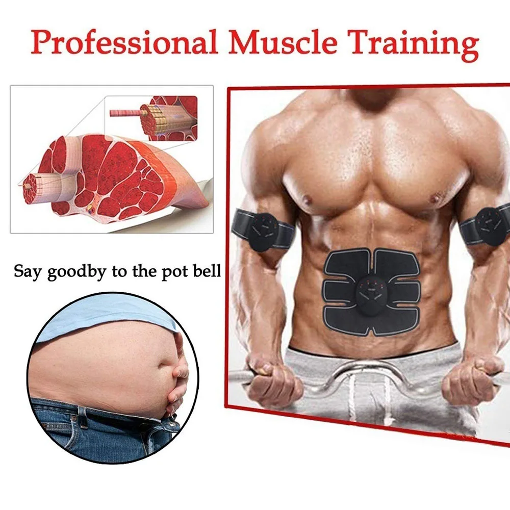 Abdominal Muscle Stimulator Toner ABS Workout Home Gym Office Fitness Equipment Training Men Women Electrostimulation Musculaire