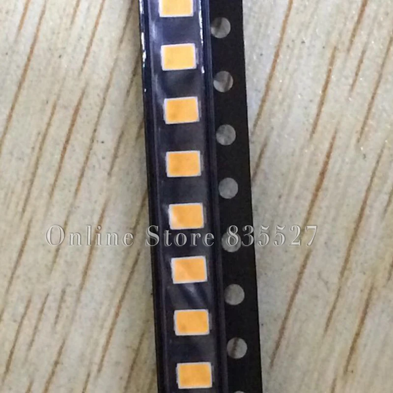 100pcs/lot 3020 warm white SMD LED lamp beads light emitting diode Indicator STW8B12C bottom lager iron sheet is negative pole