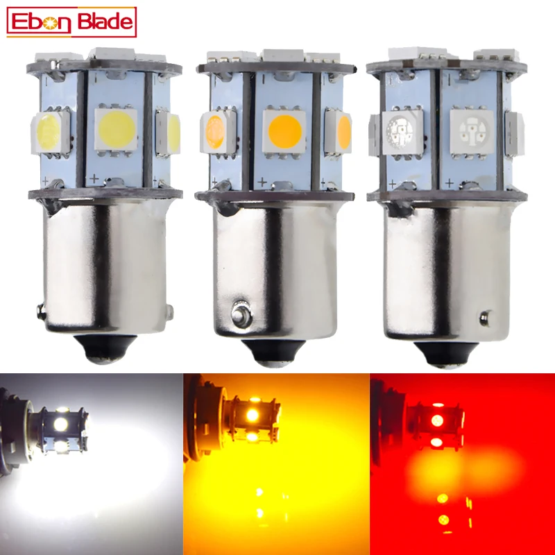 1/2 Pcs 6V DC 1156 BA15S 1157 BAY15D LED Lamps For Car Motor Tail Backup Brake Reverse Turn Signal Light Bulb White Amber RED