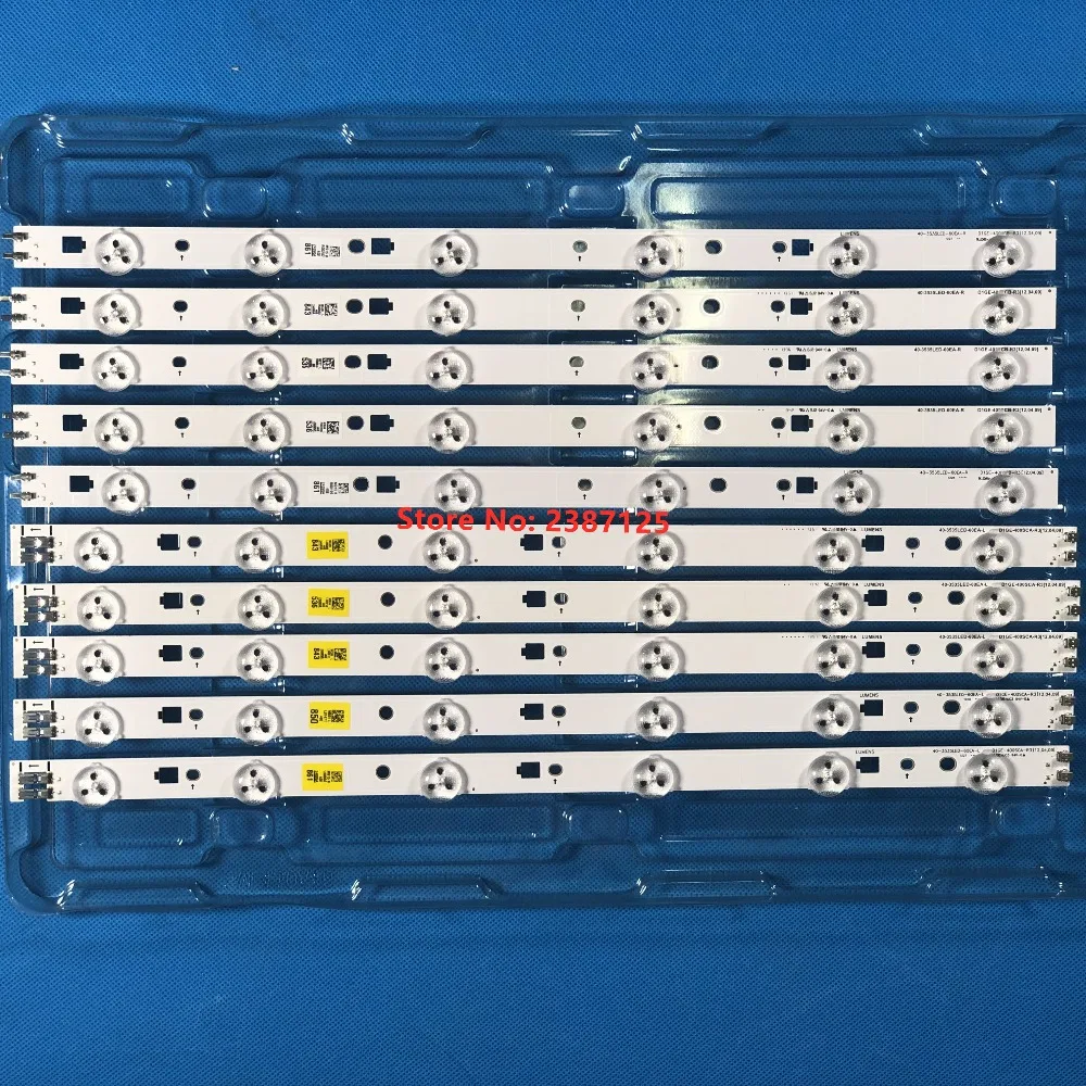 10 buah LED Bar 40-3535LED-60EA-L/R D1GE-400SCA-R3 D1GE-400SCB-R3 2012SVS40 3228 LEFT06/RIGHT06 unun40eh6030 UA40EH5080