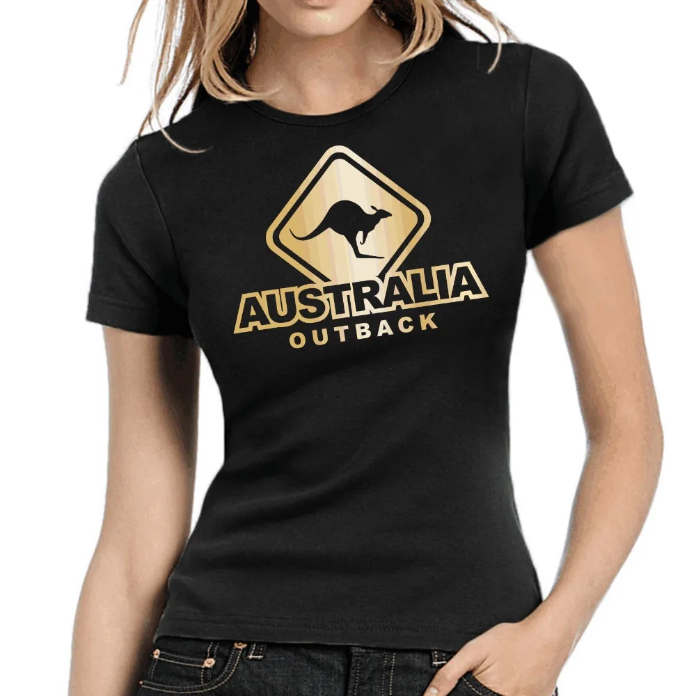 Hot Selling Top New Fashion Woman Tee Shirt Australia - Outback | Australien | Canguro |Girlie Shirt T Shirt Wholesale