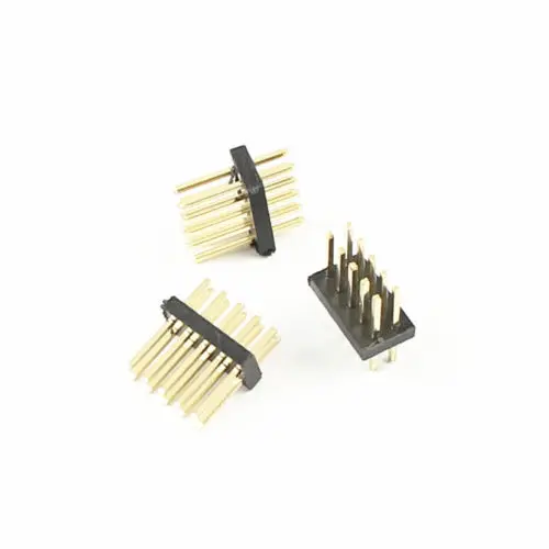 10 Pcs Gold Plated 1.27mm Pitch Male 2x5 Pin 10 Pin Straight Pin Header Strip