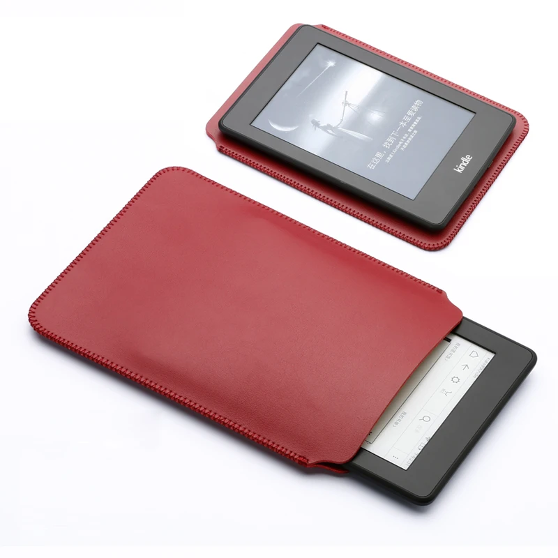 Funda protectora de cuero PU para tableta, bolsa de transporte para Kindle Paperwhite 11. ° 6 \